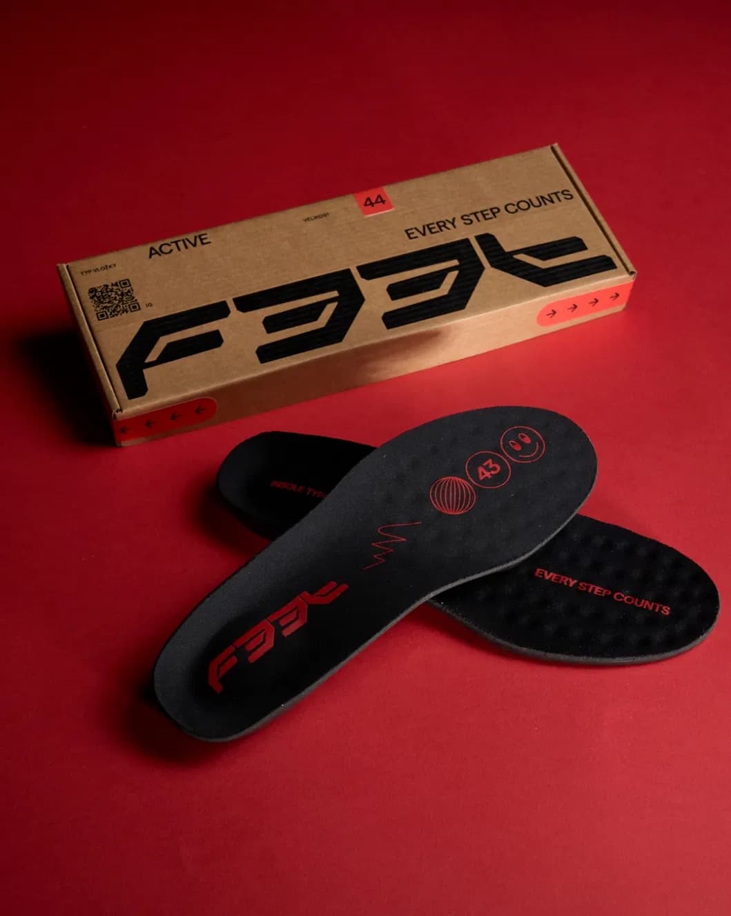 Experimental design of F33T, orthopaedic insoles brand