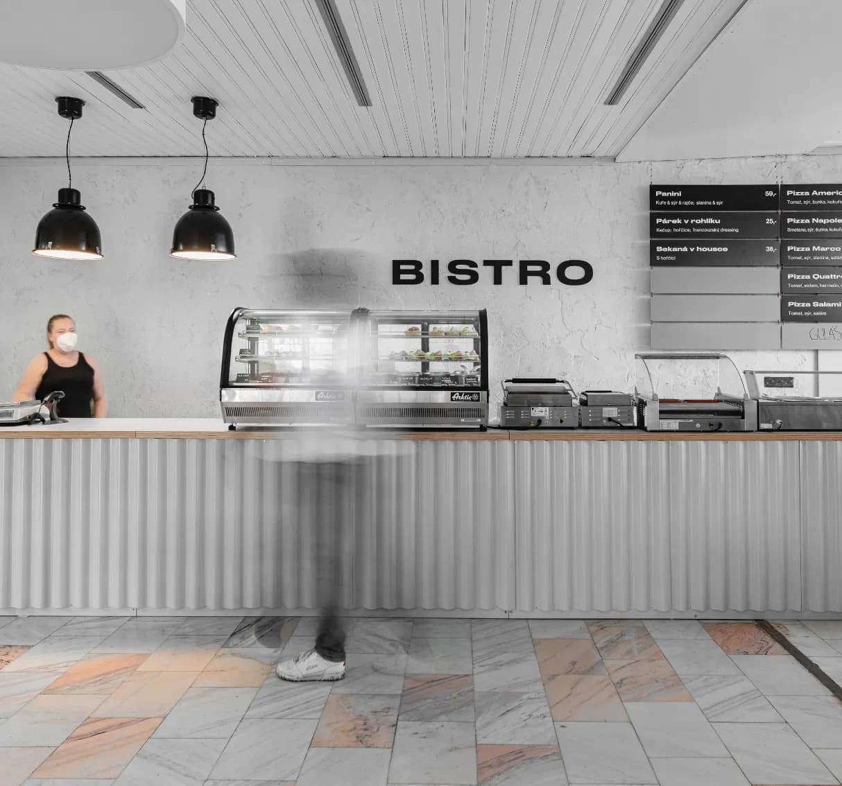 Reviving
of old cafeteria
at a hospital