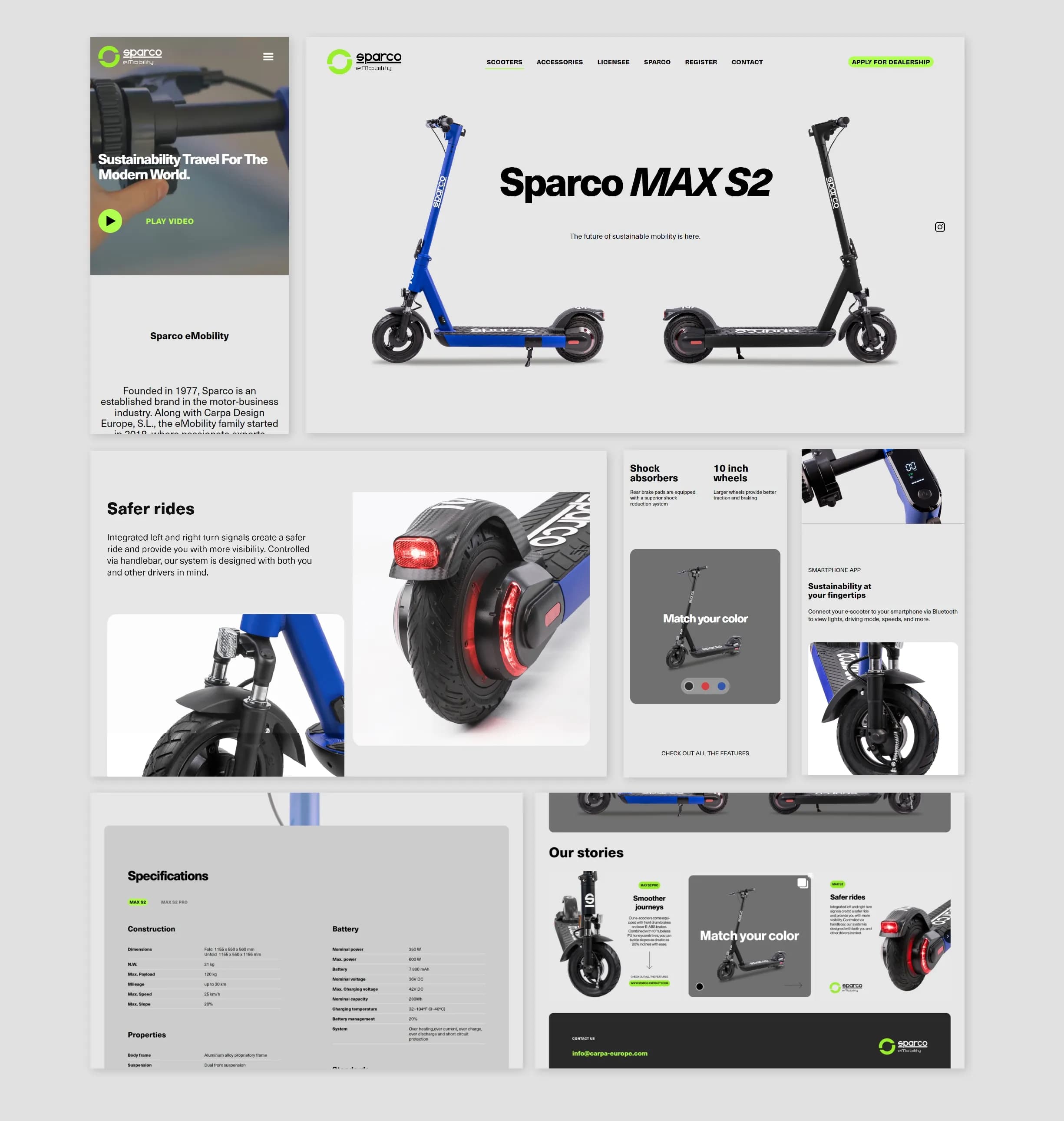 Visual communication
for urban e-mobility brand